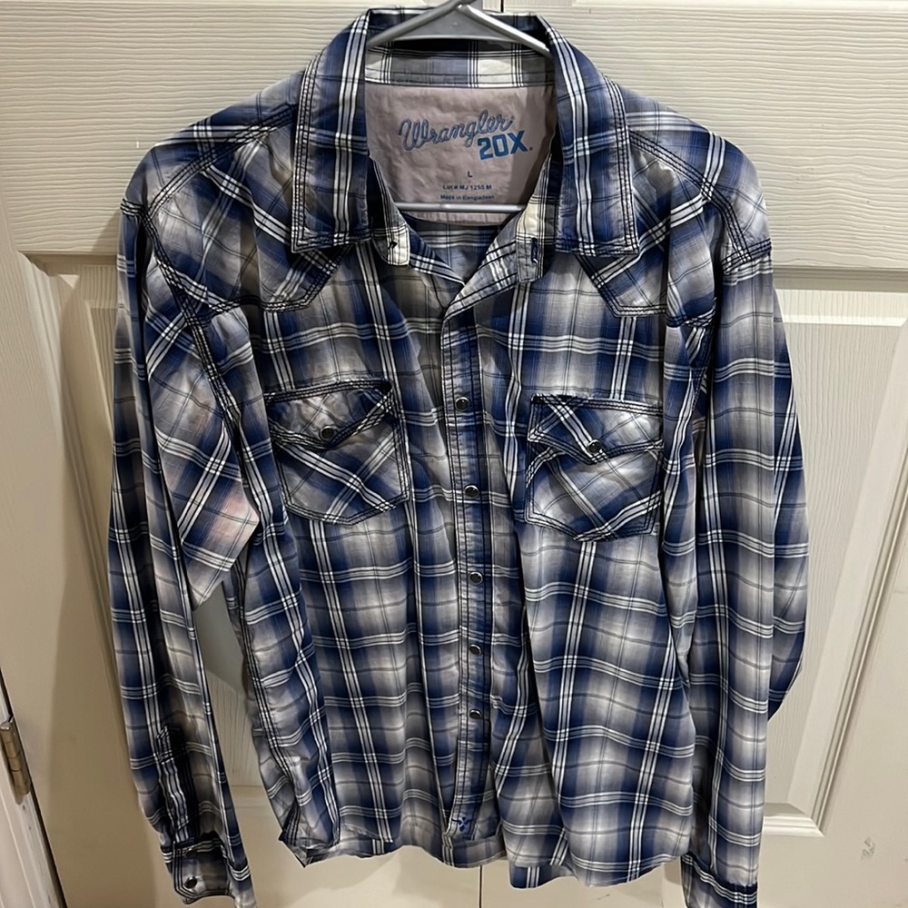 Mens Wrangler Long Sleeve Shirt